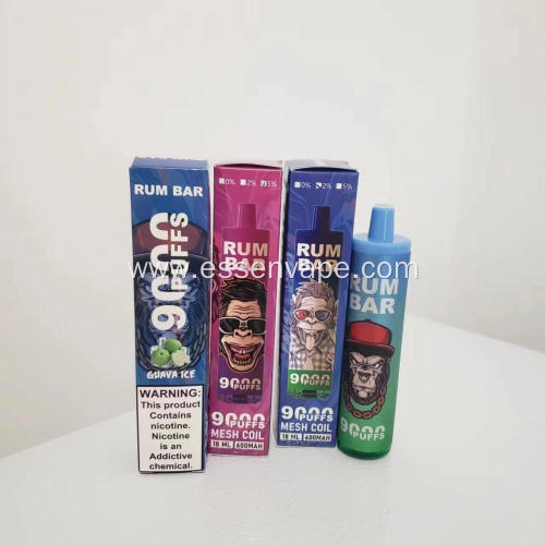 Montenegro Rum Bar 9000 Puffs Disposable Vape